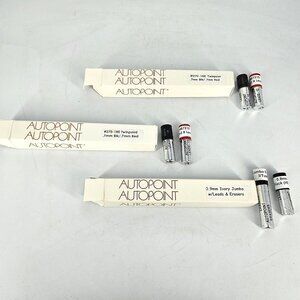 Autopoint Twinpoint 0.7mm Black/Red #270-1RE + 0.9mm Ivory Jumbo Pencils Leads